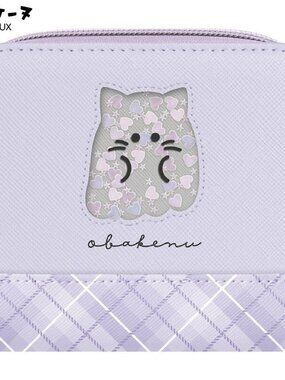 CRUX Obakene Cat Trifold Wallet – Purple | Japan | NWT